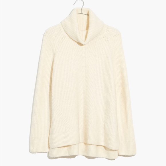 Madewell: Mercer Turtleneck Sweater in Coziest Yarn. XS/Antique Cream. - Picture 4 of 8